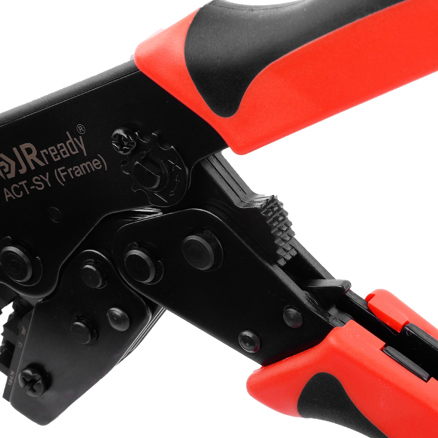 JRready ACT-SY-16DT-S Crimp Tool for Deutsch DT Series 16# Stamped and Formed Contacts, 14-20 AWG Heavy-Duty Construction Reliable Electrical Connectivity Ratchet Crimper