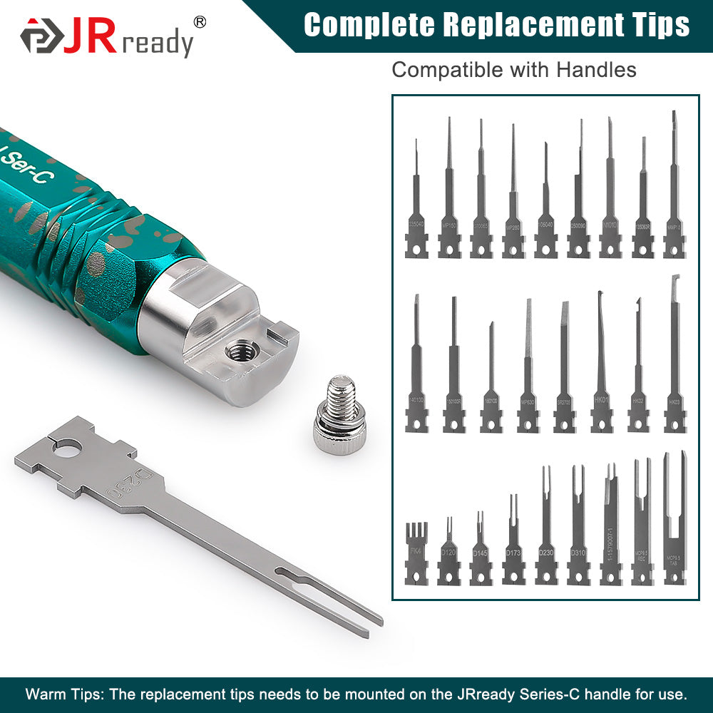 Buy over 2 sets small tip kit(3pcs) and handles, 50%off Discount-JRready Replacement Tip Kit for Extraction Tool for Deutsch,AMP/TE,Molex,Delphi,JST,Harting Connectors