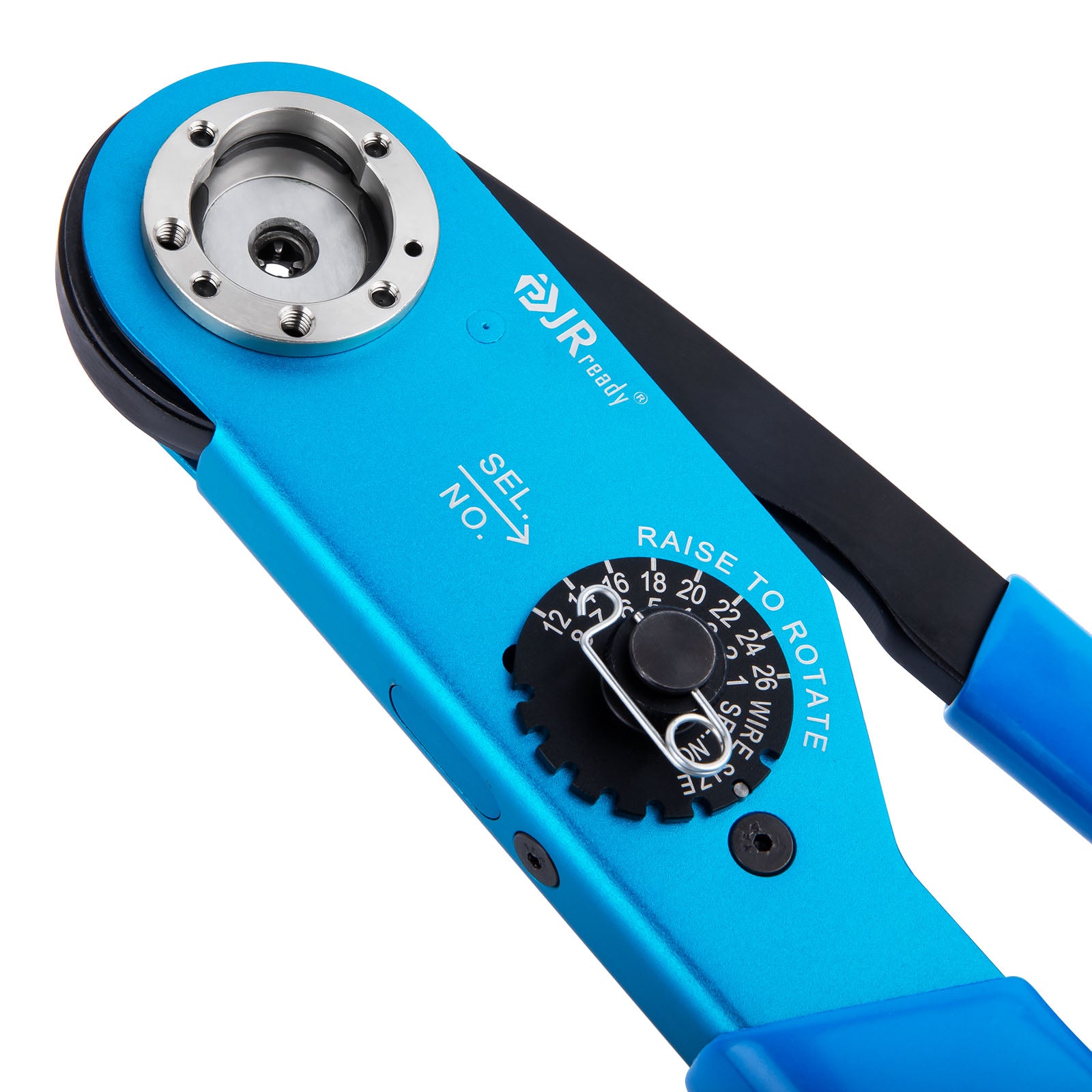 JRready JRD-FT8 (M22520/1-01) Four-Way Indent Crimp Tool for 26–12 AWG