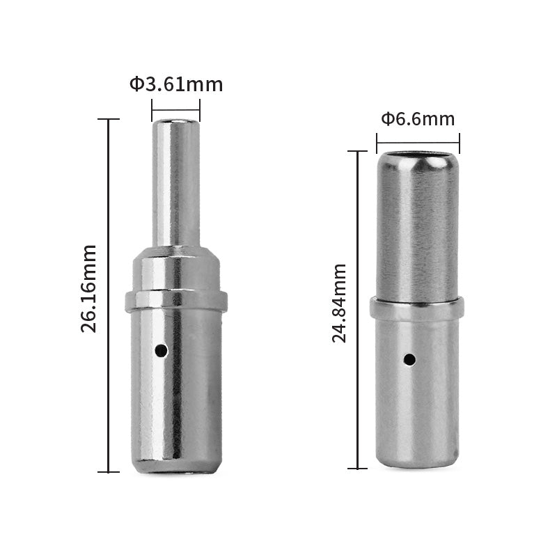 JRready DTHD Series 1-Pin Waterproof Connector Kit, 3 Sets with 8# Solid Contacts, 8-10AWG, 60A