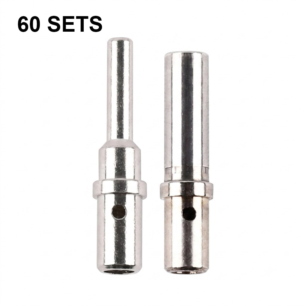 JRready ST6564 12# Contact Terminal Kit for Deutsch DTP HD10 HDP20 HD30 DRC DRB STRIKE Series Connectors, 0462-203-12141 & 0460-204-12141, 12-16 AWG Nickel-Plated, 25A Power Wiring