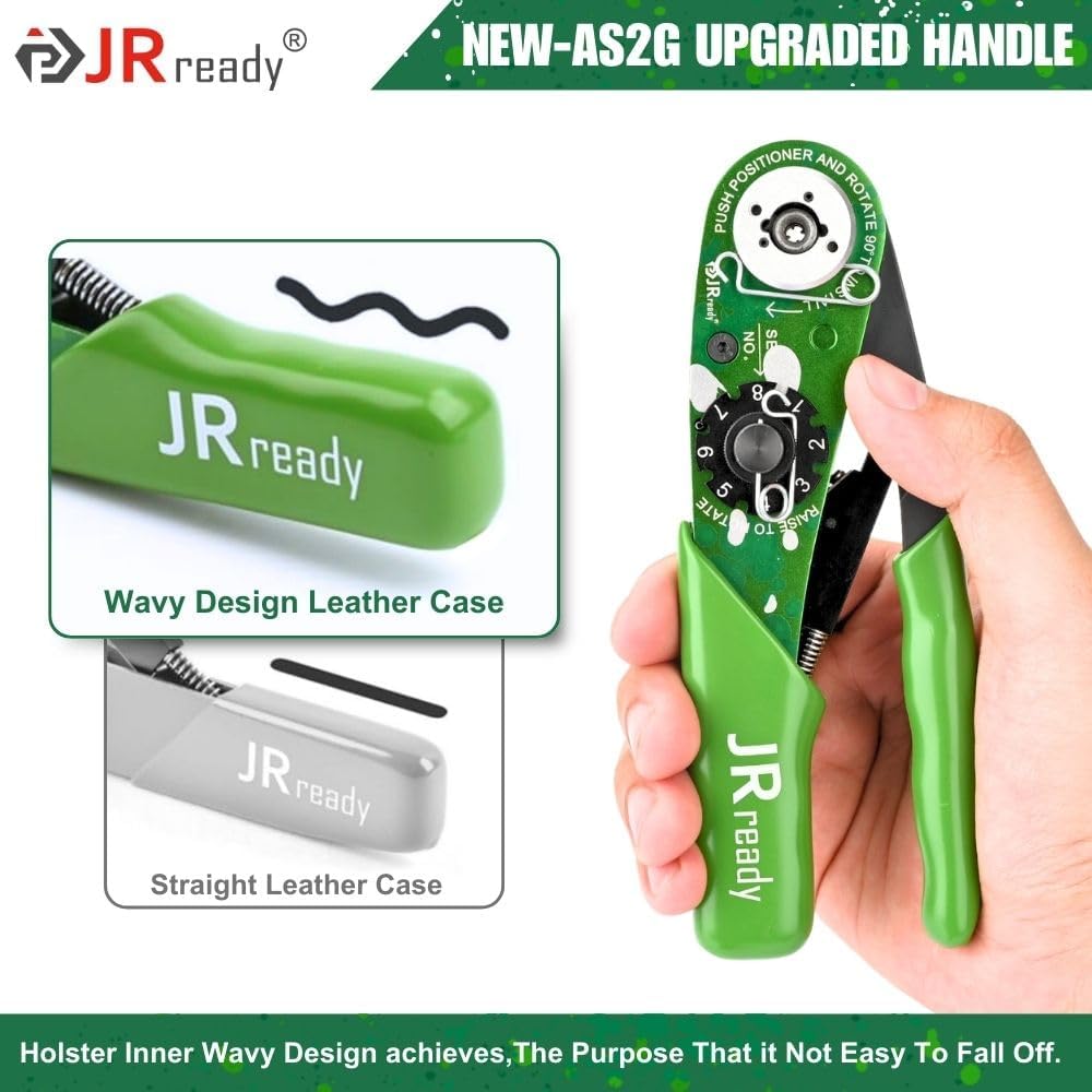 JRready NEW-AS2G Green Version Colorful Appearance Small Size Crimp Tool 20-32 AW
