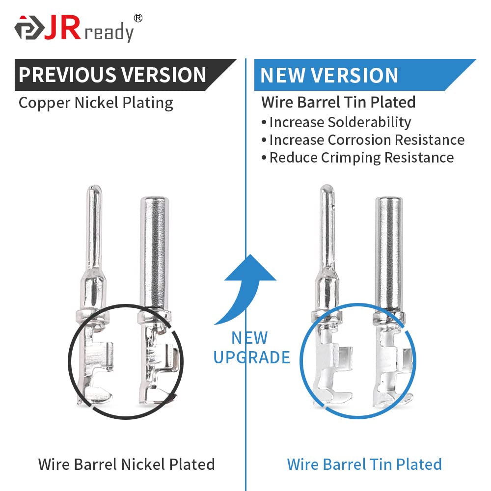 JRready 60 Pairs Stamped Formed Contacts: ST6254-060 DTP 12# Contacts / ST6255-060  DTP 16# Contacts  / ST6356-060 DTM 20# Contacts