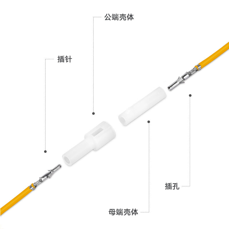 JRready JRN003 1 Pin 20Pairs Molex Connector Kit 062" 1 Circuits Connector Housing 3.68mm Pitch Crimp Terminals 18-24AWG Pins Sockets Standard Molex Wire Connectors（20 sets）