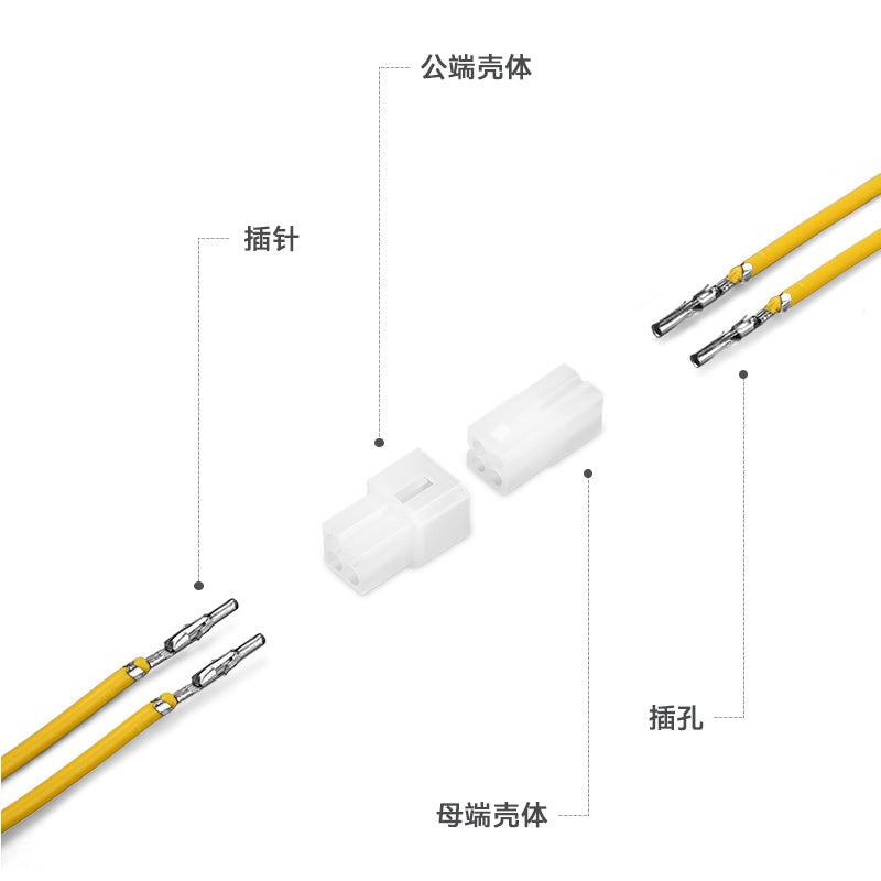JRready JRN003 4 Pin 20Pairs 062" Connectors Kit 18-24AWG Pins and Sockets 3.68mm Pitch 4 Circuits Connector Power Housing Standard Molex 4Pin Male Female Connector 03061044 03062044（20 sets）