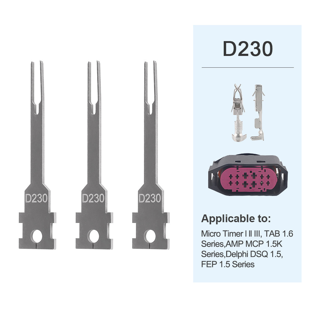 Buy over 2 sets small tip kit(3pcs) and handles, 50%off Discount-JRready Replacement Tip Kit for Extraction Tool for Deutsch,AMP/TE,Molex,Delphi,JST,Harting Connectors