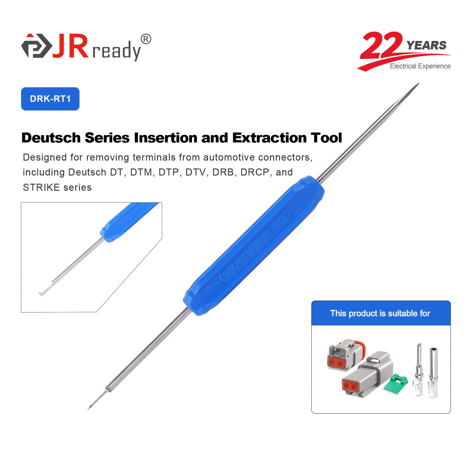 JRready DRK-RT1 Pin Removal Tool(DT-RT1) For Automotive