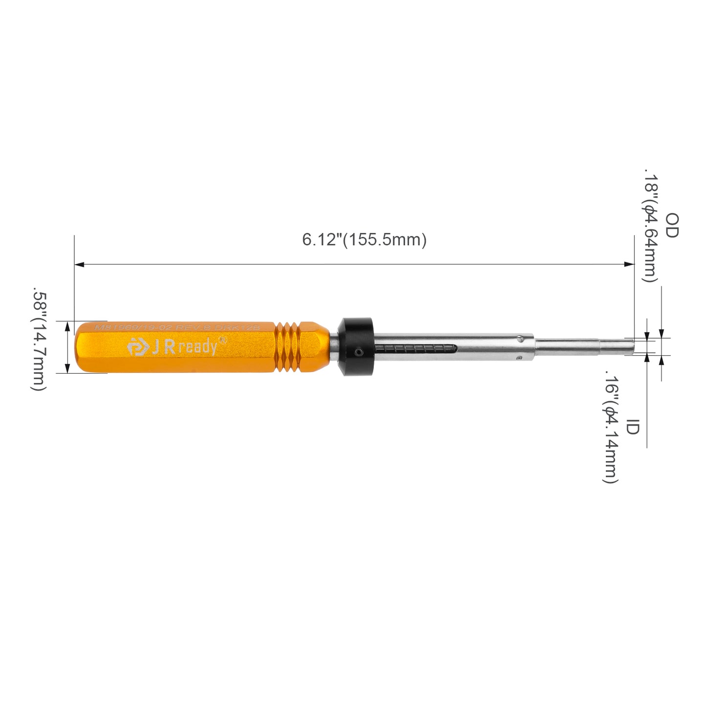 JRready DRK12B M81969 19-02/ DRK16B M81969 19-01/ DRK20B M81969 17-03 Removal Tools Designing Refers to M81969 Applied to Remove Contacts