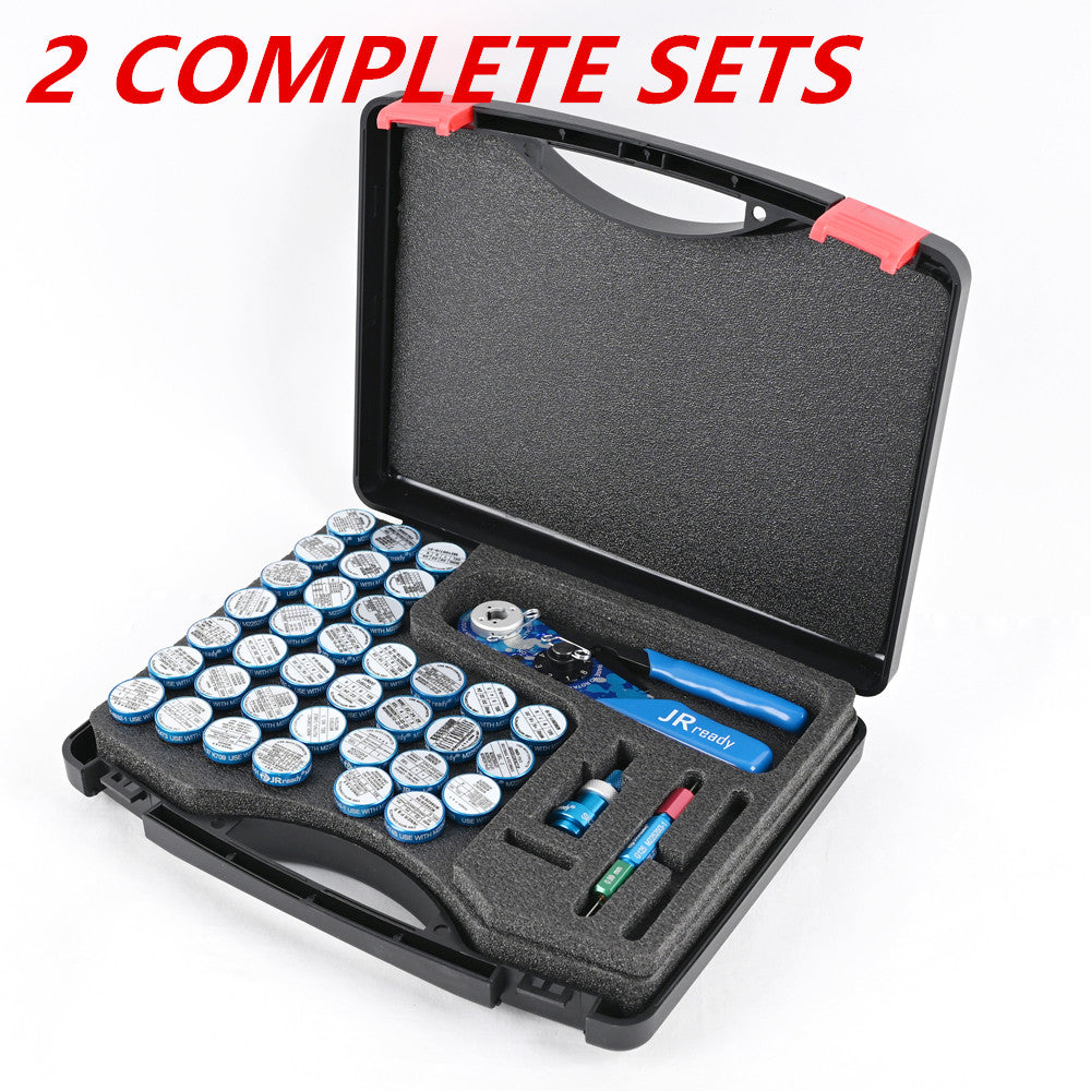 JRready Crimp Kit ST2119-AS2-1 : NEW-AS2 (615717 M22520/2-01) Indent Crimper & 36 K series Positioners & P-W1 Universal Positioner+G125 Go-nogo Gage for 20-32 AWG