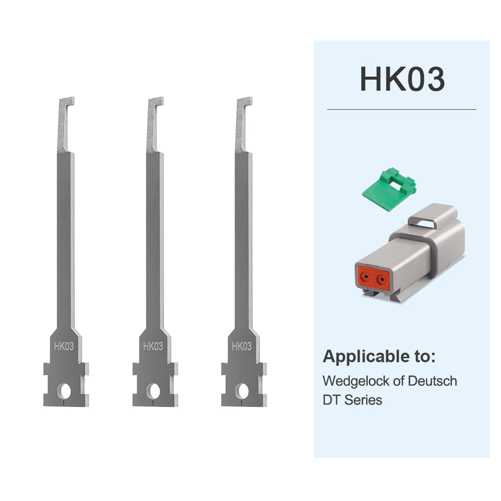 Buy over 2 sets small tip kit(3pcs) and handles, 50%off Discount-JRready Replacement Tip Kit for Extraction Tool for Deutsch,AMP/TE,Molex,Delphi,JST,Harting Connectors