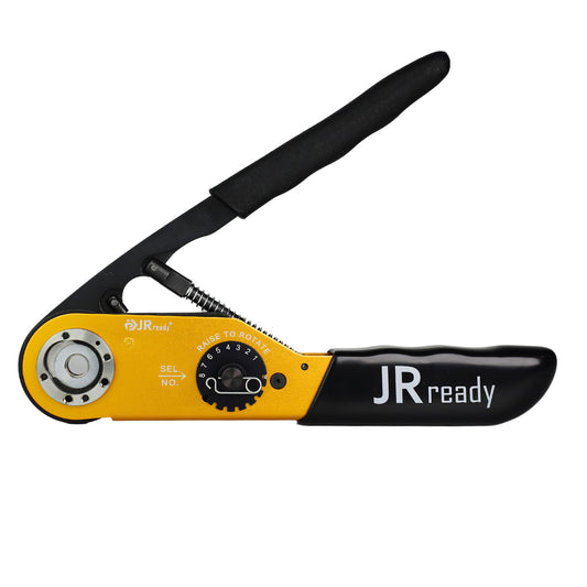 JRready ACT-M300 (YJQ-M300 M300BT) Mid-Current Range Adjustable Crimp Tool 6-14AWG (13.3-2.075mm²)