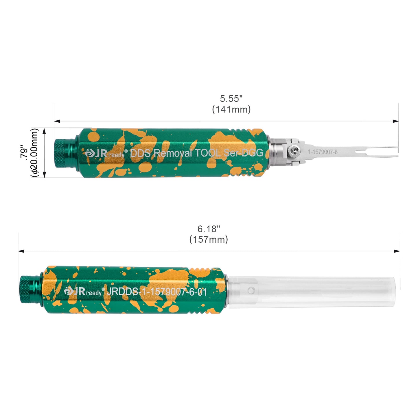 JRready JRDDS-1-1579007-6-01 Dual-Pin Terminal Extraction Tool