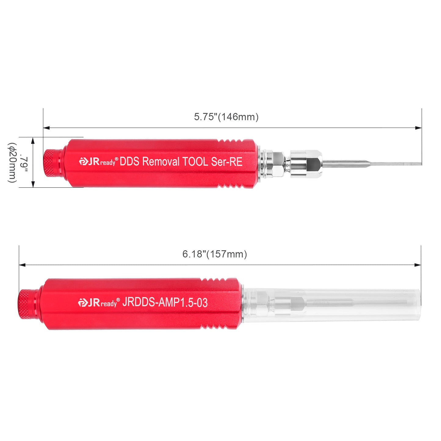 JRready JRDDS-AMP1.5-01/ JRDDS-AMP1.5-03 Stiftleisten-Ausziehwerkzeug für AMP SUPERSEAL 1.5-Seriensteckverbinder und große Einzelfederklemmen oder interne Federklemmen