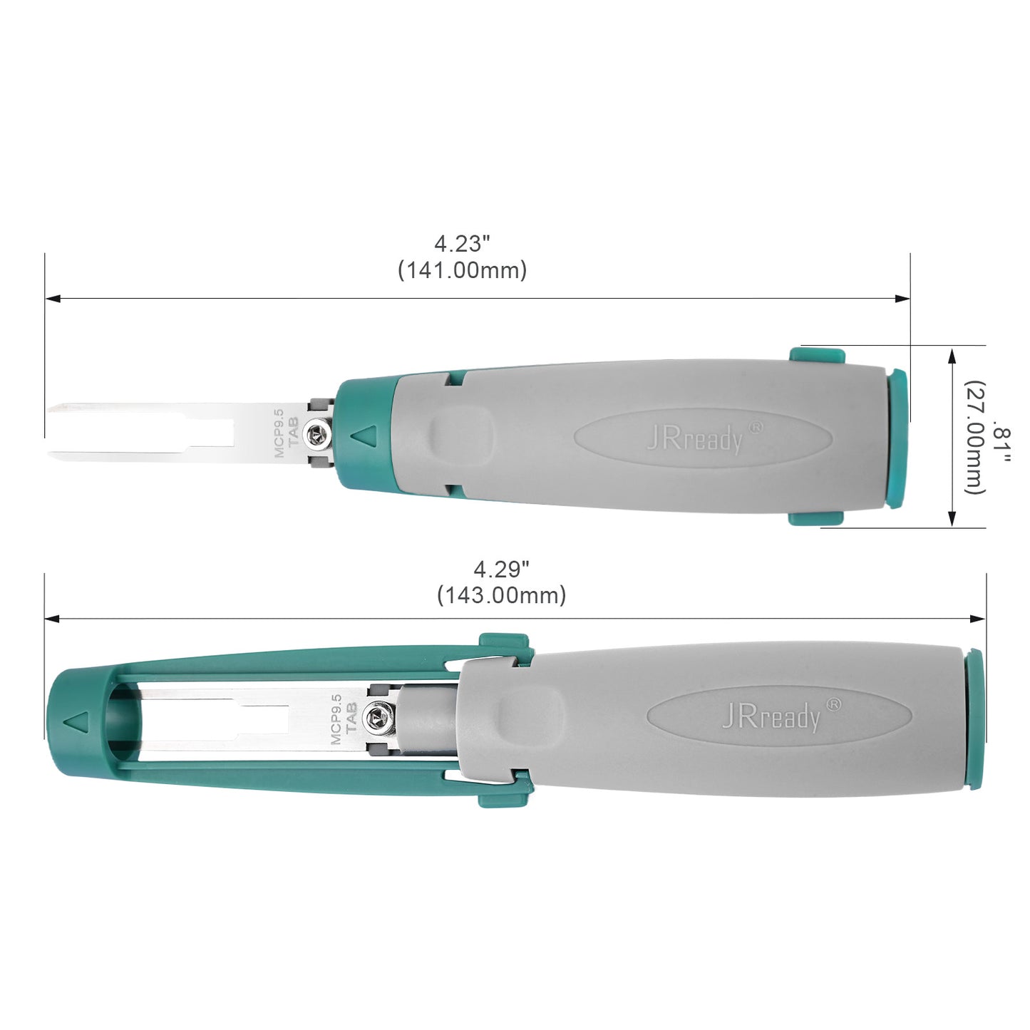 JRready JRconDRK-MCP9.5TAB Terminal Extraction Tool for AMP MCP 9.5 series male automotive connectors