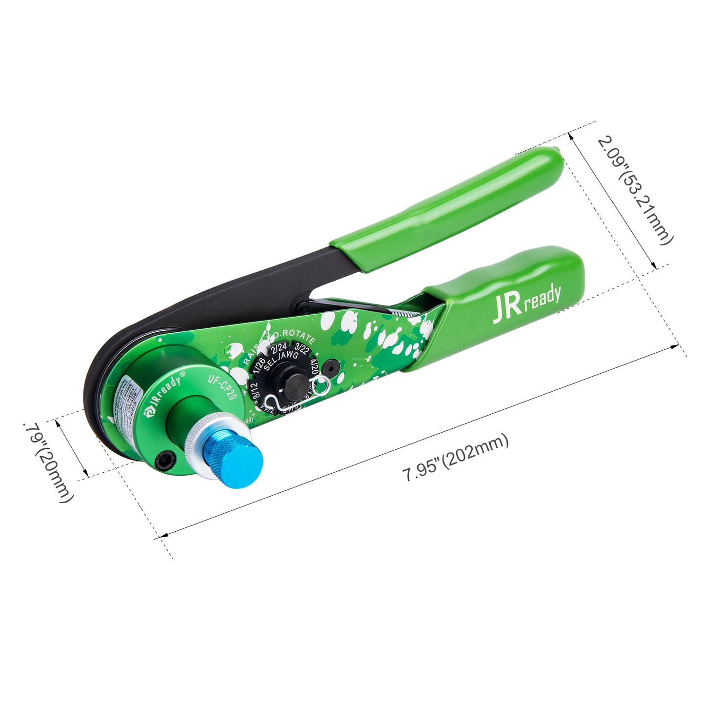 JRready ST2198 Tool Kit:  NEW-ASF1G Crimp Tool(M22520/1-01 Equivalent)  & UF-CP20+S1-UF5 Positioner 12-26AWG