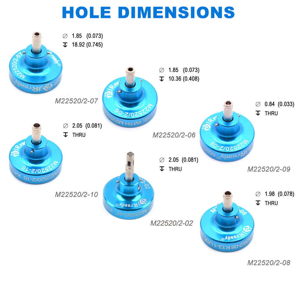 JRready NEW-AS2 M22520/2-01 Crimp Tool 20-32 AWG + ST5119-1(M22520/2-02 M22520/2-06 M22520/2-07 M22520/2-08 M22520/2-09 M22520/2-10) Positioner Kit