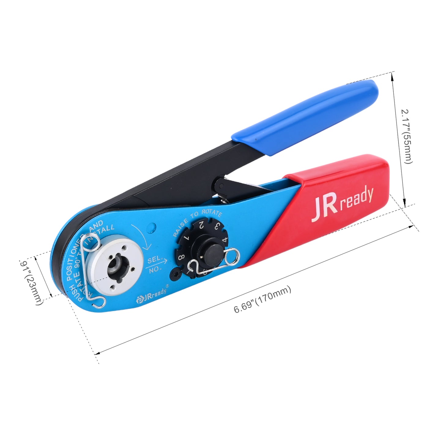YJQ-MH800 Miniature Adjustable Crimp Tool ULTRA-PRECISION Crimper Wire Range 20-32 AWG