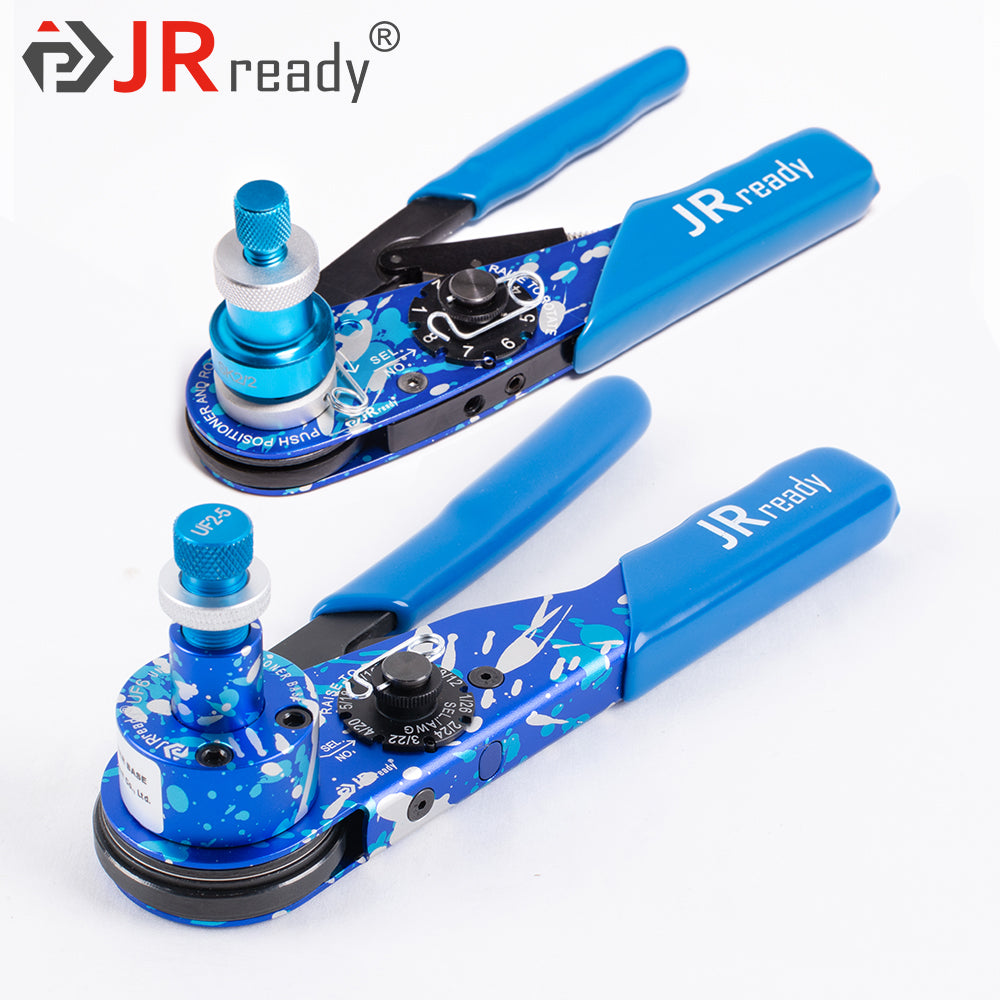 JRready ST2138 TOOL KIT: NEW-AS2 Crimp Tool(M22520/2-01 20-32 AWG)+Universal Positioner & NEW-AS1 Crimp Tool(M22520/1-01 12-26 AWG) +UF6-UF2-5 Positioner