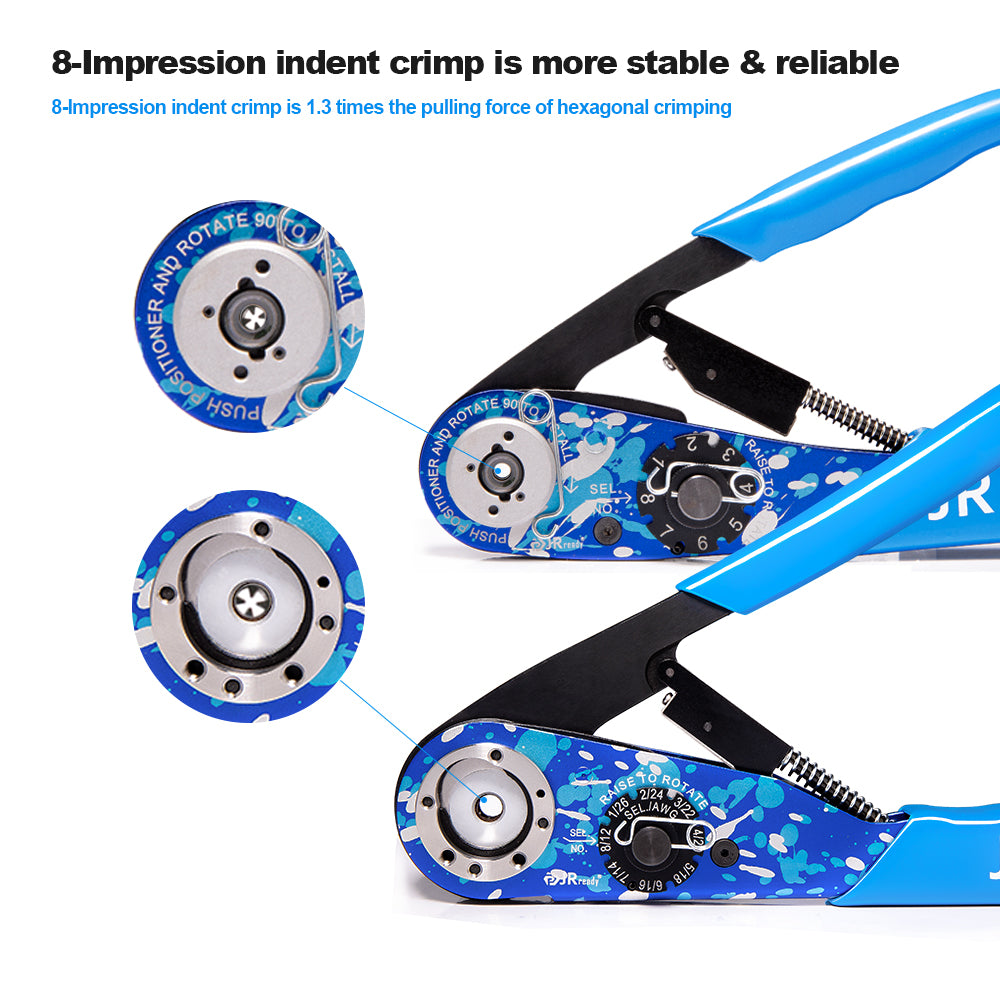 JRready ST2138 TOOL KIT: NEW-AS2 Crimp Tool(M22520/2-01 20-32 AWG)+Universal Positioner & NEW-AS1 Crimp Tool(M22520/1-01 12-26 AWG) +UF6-UF2-5 Positioner