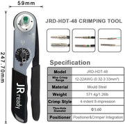 JRready JRD-HDT-48 HDT-48-00 Crimp Tool, Send a G454 Go-nogo Gage for free