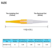 JRready 100 PCS INSERTION & EXTRACTION TOOL KIT: M81969/14-01*25 & M81969/14-03*25 & M81969/14-04*25 & M81969/14-10*25