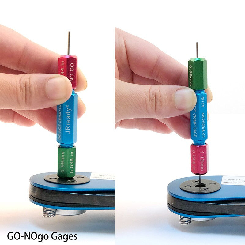 JRready G125 (M22520/3-1) Go-no-go Gage for M22520/2-01 & M22520/1-01 Cable Crimping Tools, GO: 0.039 inch; NO-GO: 0.044 inch