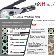 JRready ST6146 DT Connector Kit, 2-12 Pin 368 PCS Connector/Solid Contact/Crimper ACT-M202 for 12-22AWG
