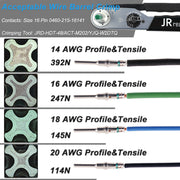 JRready JRD-HDT-48 (Deutsch HDT-48-00) Crimping Tool  for 12#,16#,20# Solid Contacts in DT DTM DTP Connectors 12-22AWG