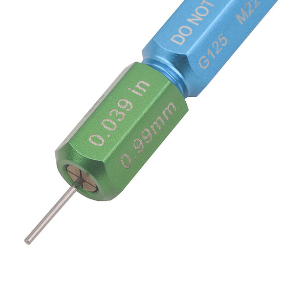 JRready G125 (M22520/3-1) Go-no-go Gage for M22520/2-01 & M22520/1-01 Cable Crimping Tools, GO: 0.039 inch; NO-GO: 0.044 inch