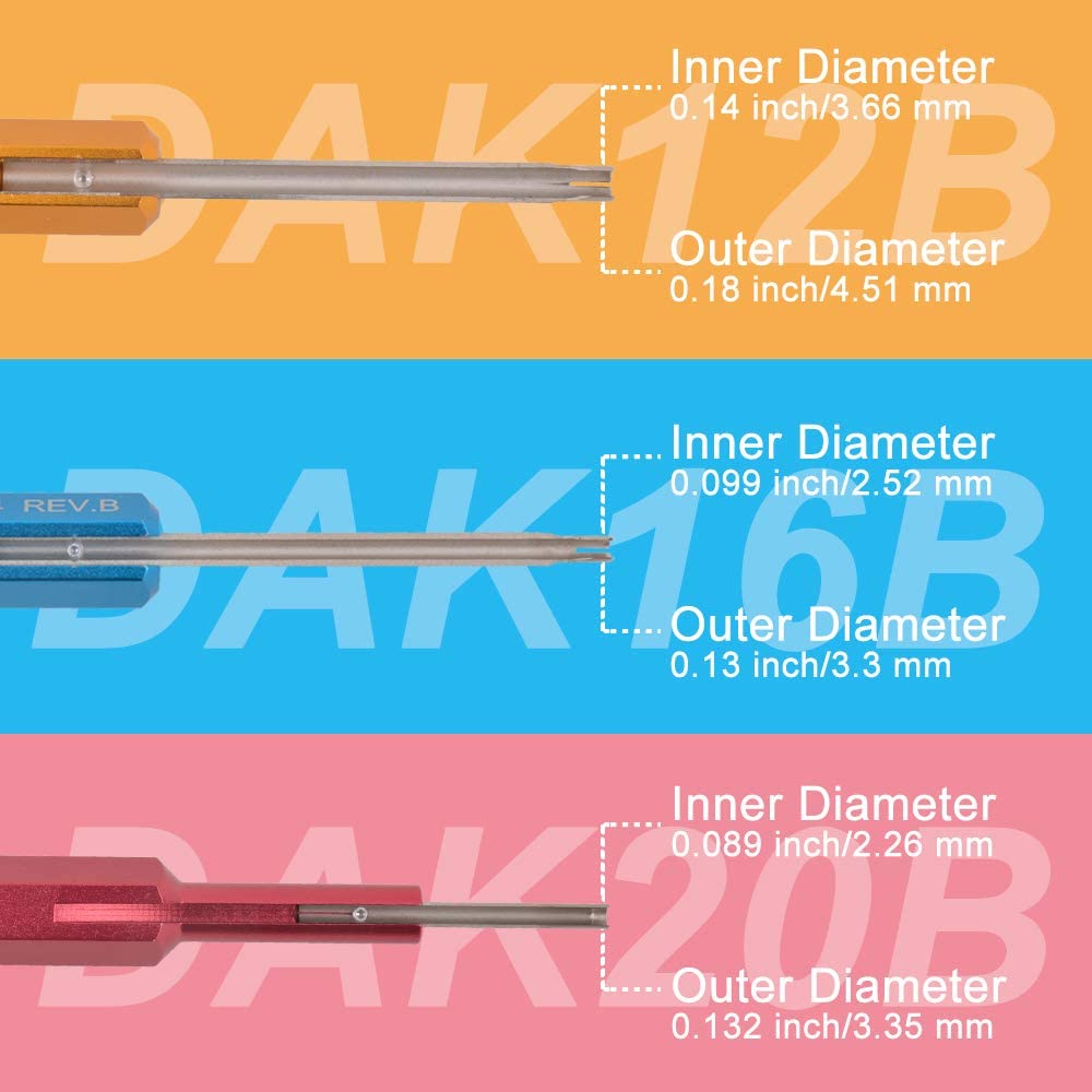 ST5136 Remove Tool kit Designing Refers to MIL Standard and M81969 for Contact/Pin/Socket/Terminal in Electronic Connector