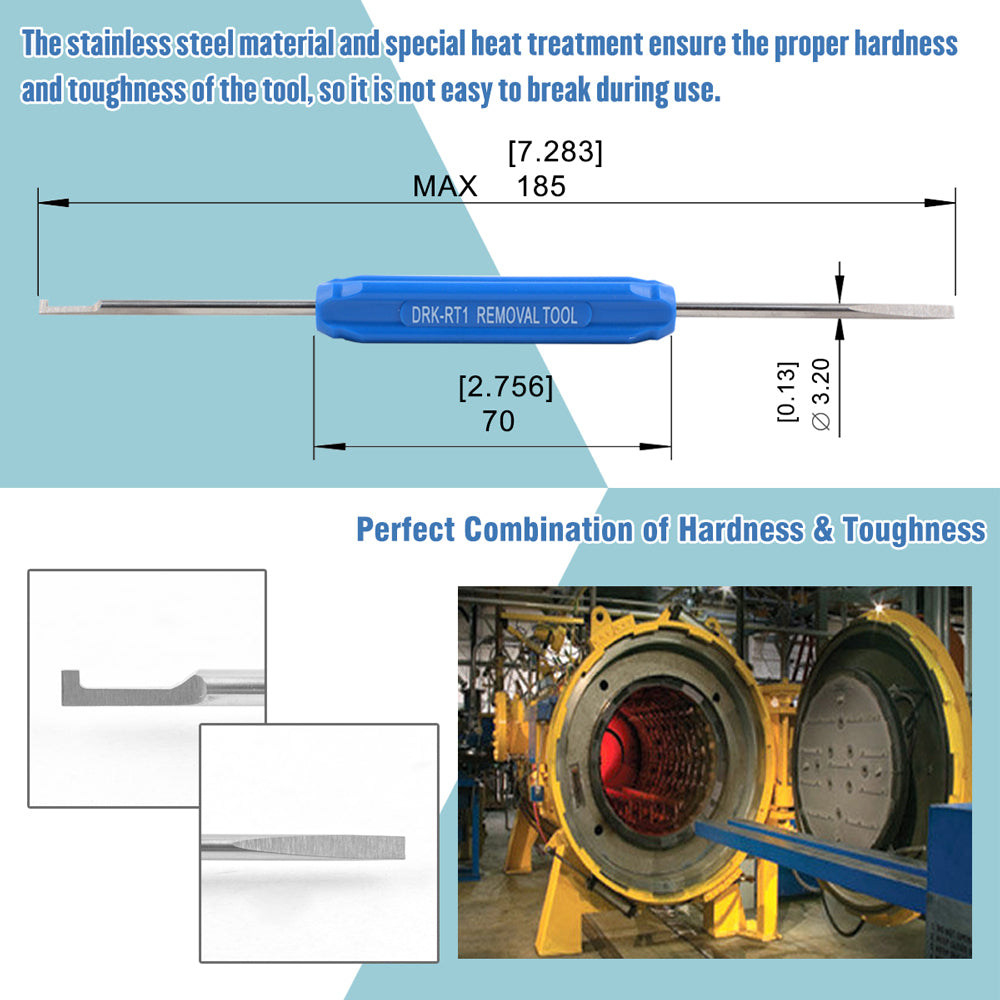 JRready DRK-RT1 Pin Removal Tool(DT-RT1) For Automotive Replacement Connectors for DT,DTM,DTP,DRB,DTV,DRCP and STRIKE Connectors