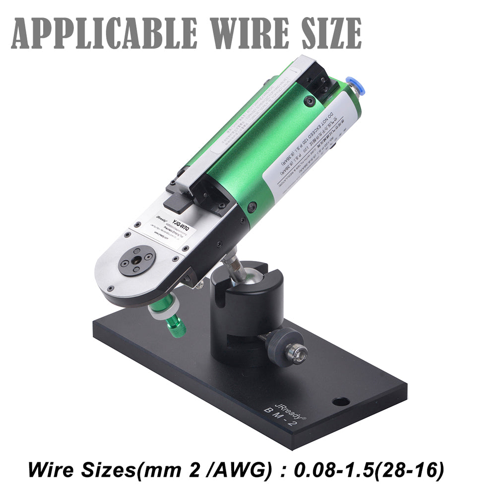 JRready ST4011 Pneumatic Crimp Tool Kit: YJQ-W7Q M22520/7-01 Pneumatic Crimp Tool & 86-37 Adjustable Positioner 16-28AWG