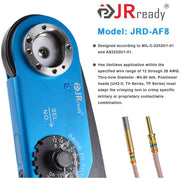 JRready JST1515: JRD-ASF1 (M22520/1-01) Wire Crimper 12-26 AWG,TH163 TH4 TH1A Turret Head & UH2-5 Adjustable Positioner+G125 Gage for Crimping Electrical Connectors