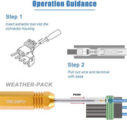 JRready ST5234 Extractor Kit For AMP Super Seal 1.5,Metri Pack 150,280,480,630,800,TE 968880,968849, send DRK-DWP01