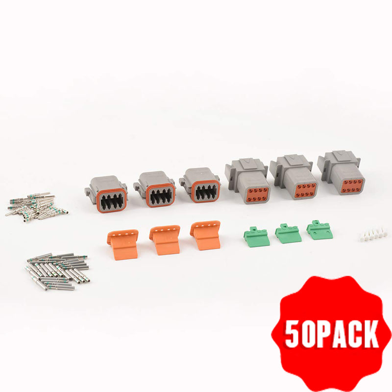 50 PACK 8pin Deutsch DT connector kit(A pack of three pairs)