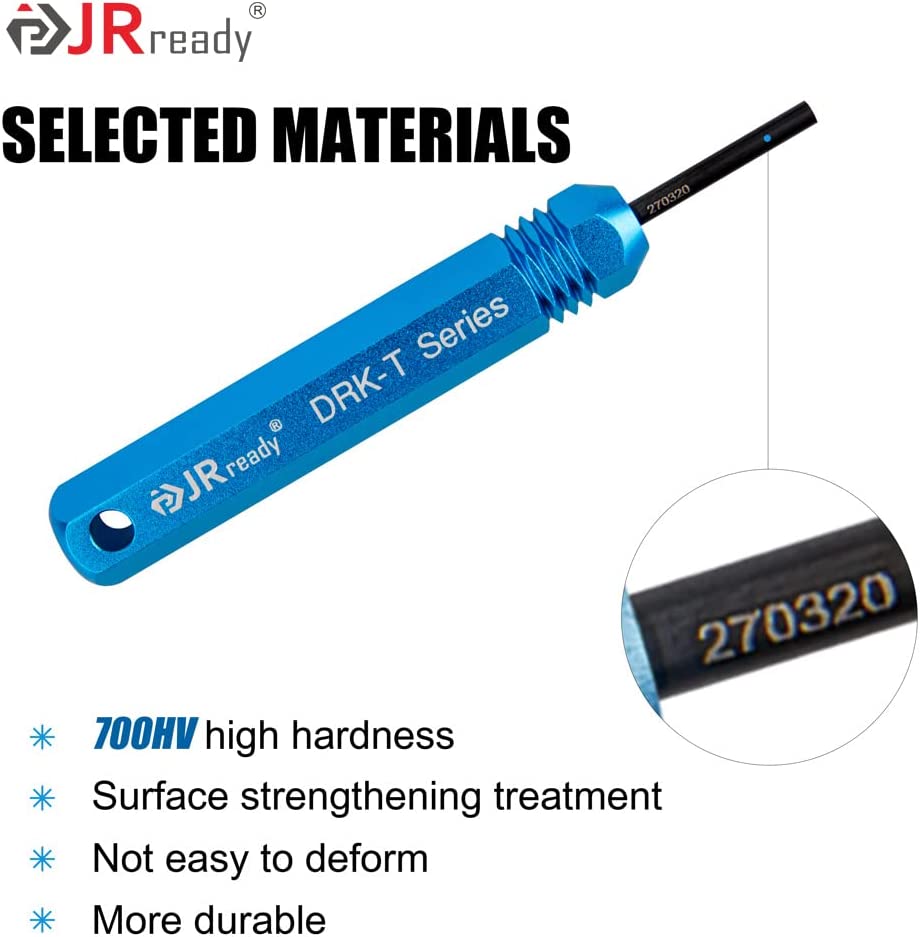 JRready ST5230 Automotive Extraction Tool Kit for AMP TE Connectivity AMPHENOL MOLEX SOURIAU series Waterproof Connector Contacts