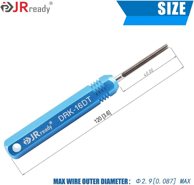 JRready ST5236-DEUTSCH Connector Removal Tool Kit: DRK-12DTP+16DT+20DTM & RT1 Metal Extraction Tools& 8 PCS Plastic Removal Tools