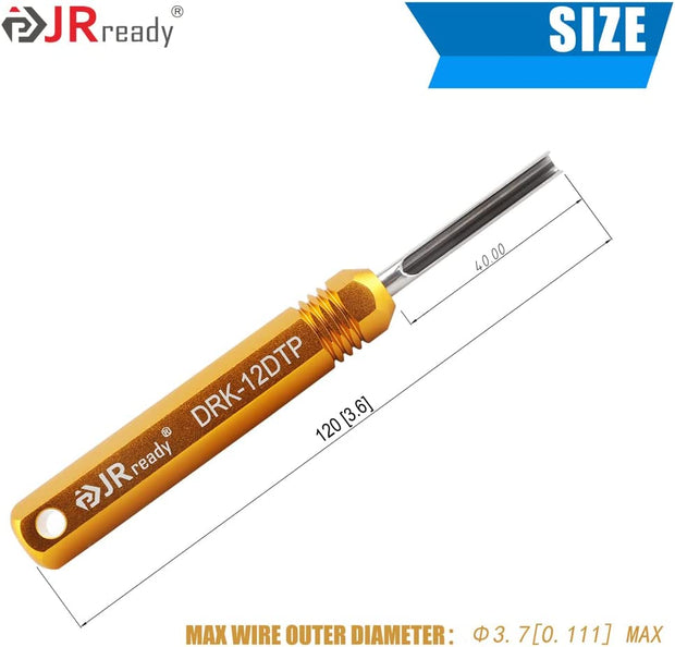 JRready ST5236-DEUTSCH Connector Removal Tool Kit: DRK-12DTP+16DT+20DTM & RT1 Metal Extraction Tools& 8 PCS Plastic Removal Tools