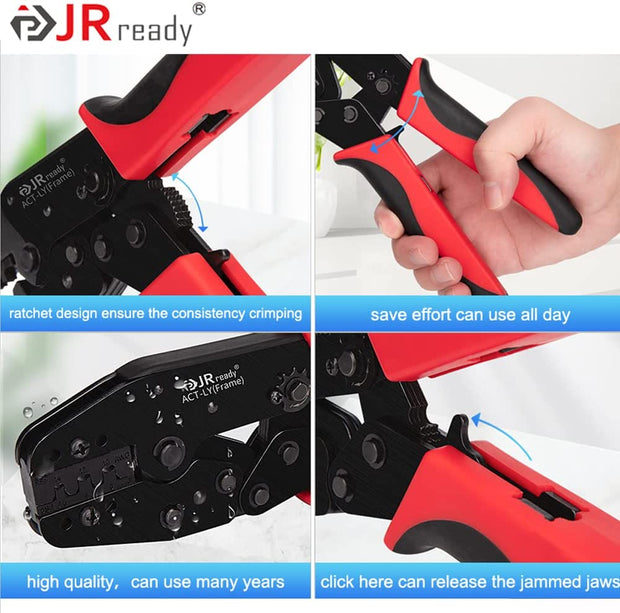 JRready ACT-LY Series 9 Inch Crimping Tools Ratcheting Crimper Frame