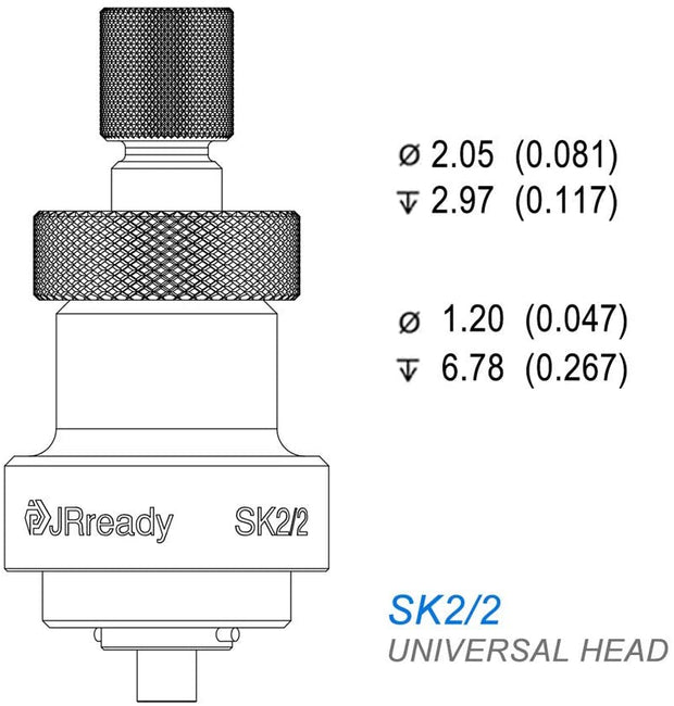 JRready SK2/2 Universal/General Positioner Head for YJQ-W1A M22520/2-01 Hand Crimping Tool