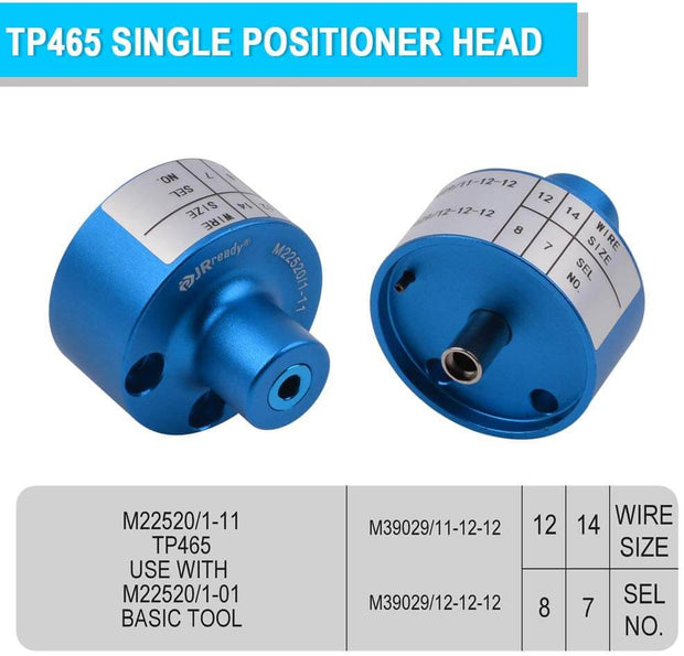 TP465 (M22520/1-11) Single Position Head M22520 / 1-11 for size 12 pin and socket contacts