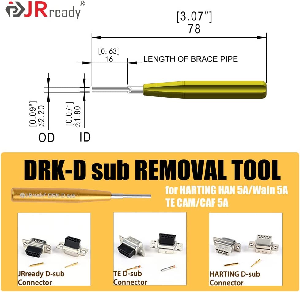 JRready ST5227 Solid Contact Extraction Tools for TE/AMP/Harting/HARTING HAN Series Connector