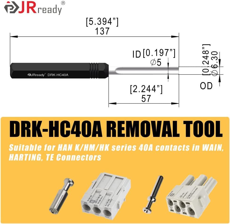 JRready ST5227 Solid Contact Extraction Tools for TE/AMP/Harting/HARTING HAN Series Connector