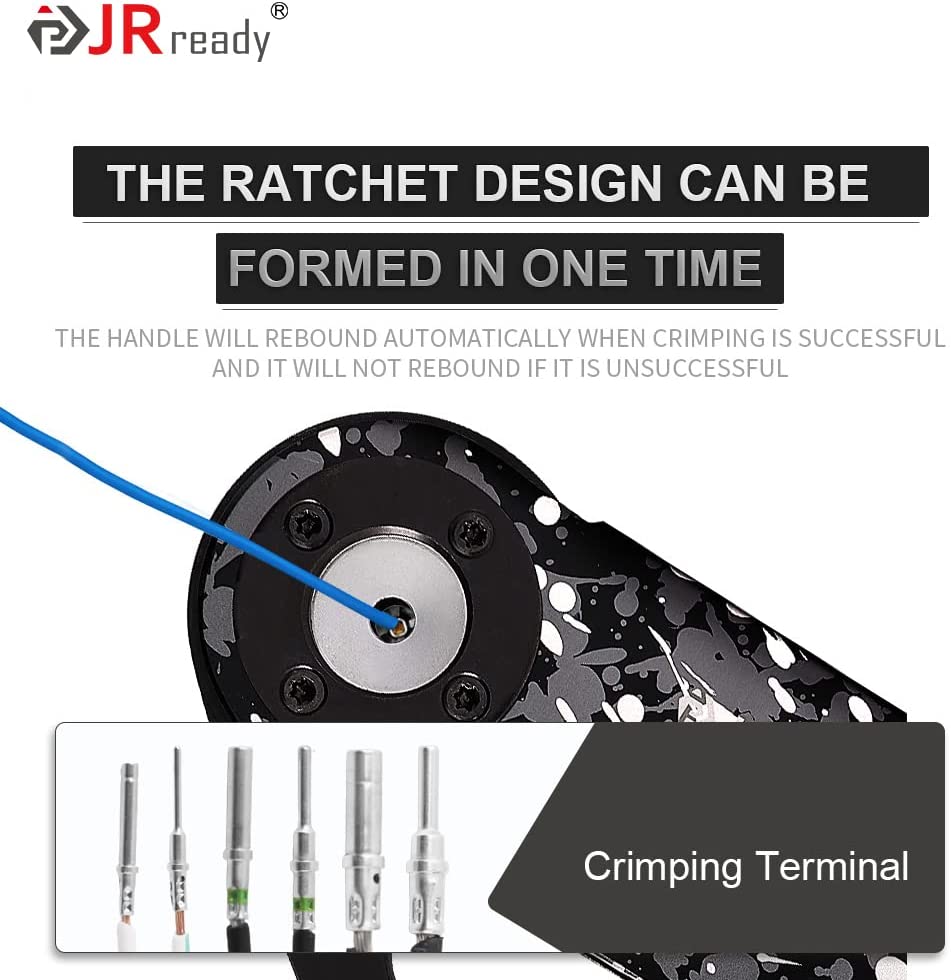 JRready ST6336 202pcs Deutsch DTP Connector Kit: 2 Pin 4 Pin IP67 Waterproof Connectors,With Size 12 Solid Contacts & NEW-DT2 Deutsch Crimper