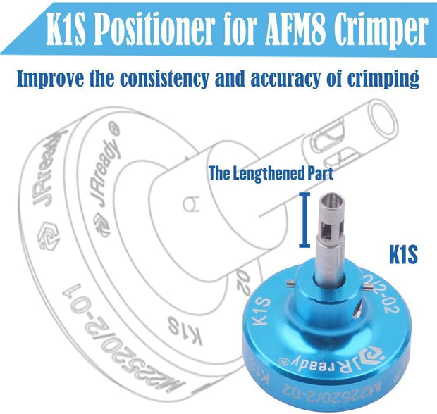 JRready NEW-AS2 M22520/2-01 Crimp Tool 20-32 AWG + ST5119(K1S+K13-1+K40+K41+K42+K43) Positioner Kit