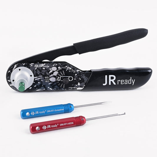 JRready JST2109-DT2 TOOL KIT: NEW-DT2 Crimp Tool (HDT-48-00 Equivalent)+DRK-RT1-Hook+DRK-RT1-Screwdriver for DT, DTM, DTP, DRB, DRCP and STRIKE Connectors