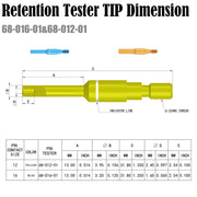 JRready ST5164 Tool Kit: HT250-5 Retention Tool+68-012-01+68-016-01+67-012-01+67-016-01 Retention Testers, 17.0 THRU 32.5 LBS.