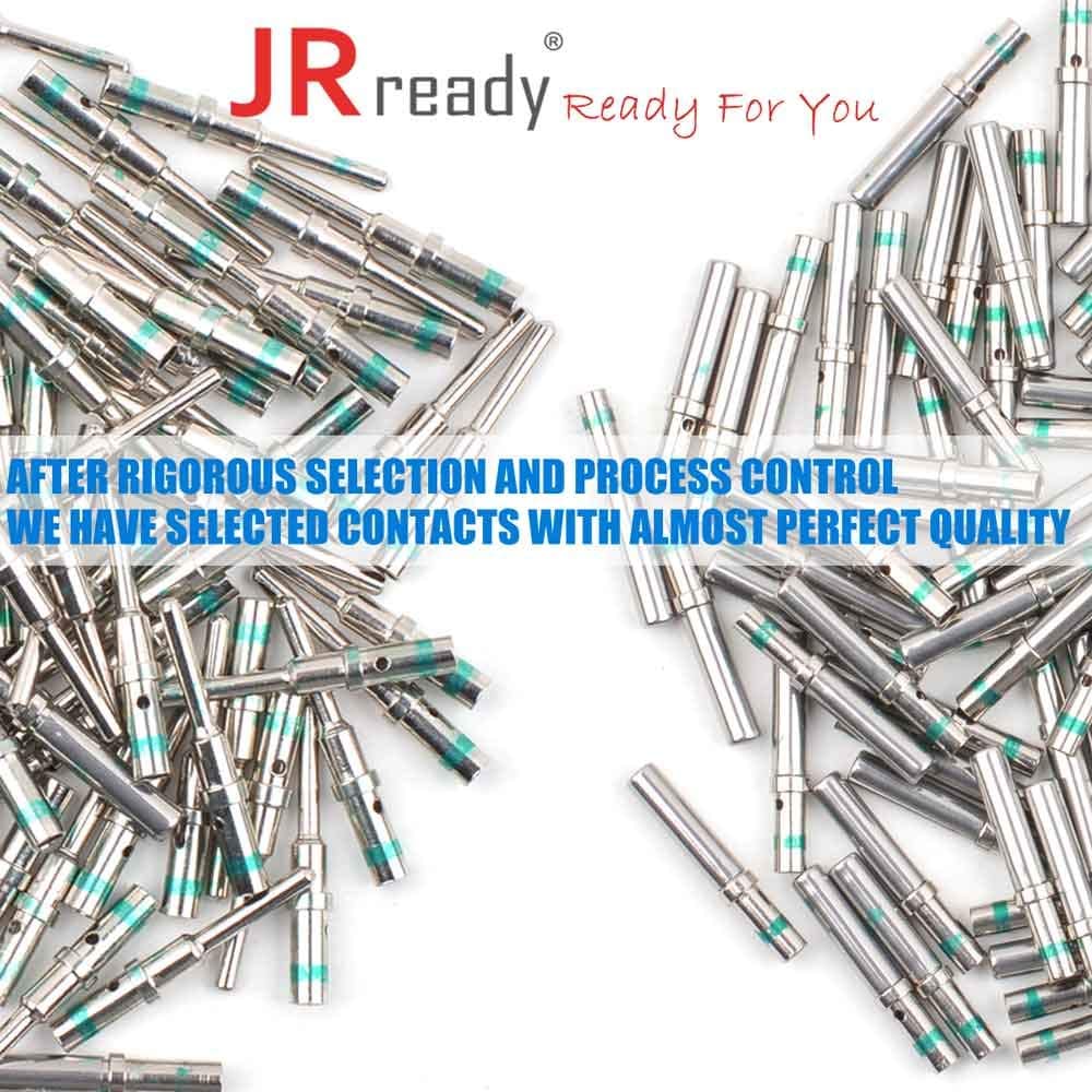 JRready ST6119 Deutsch Solid Contact Size 16 Kit:16# Male 0460-215-16141 Deutsch DT Solid Pins/Deutsch Female Pins 0462-209-16141 Contacts Wire 14（60 pair）