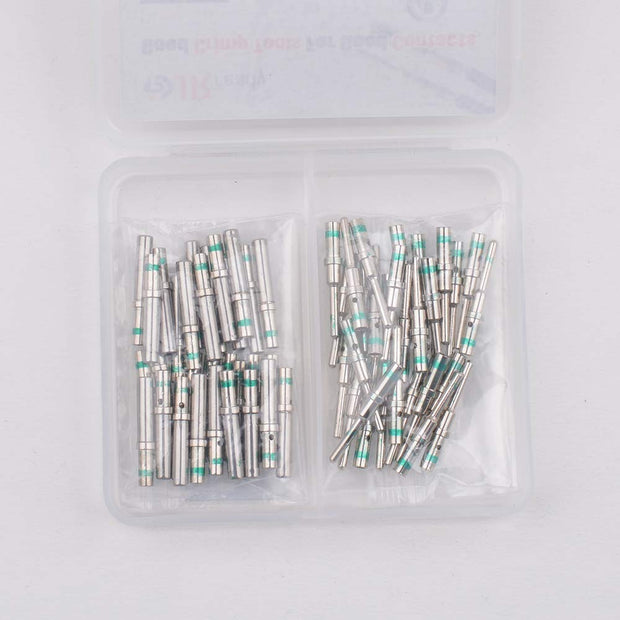 JRready ST6120 DT Connector Solid Pin Kit: 16#Male 0460-215-16141 Deutsch Barrel Pins/Female 0462-209-16141 Deutsch Socket Terminals Wire 14 (30 Pairs)