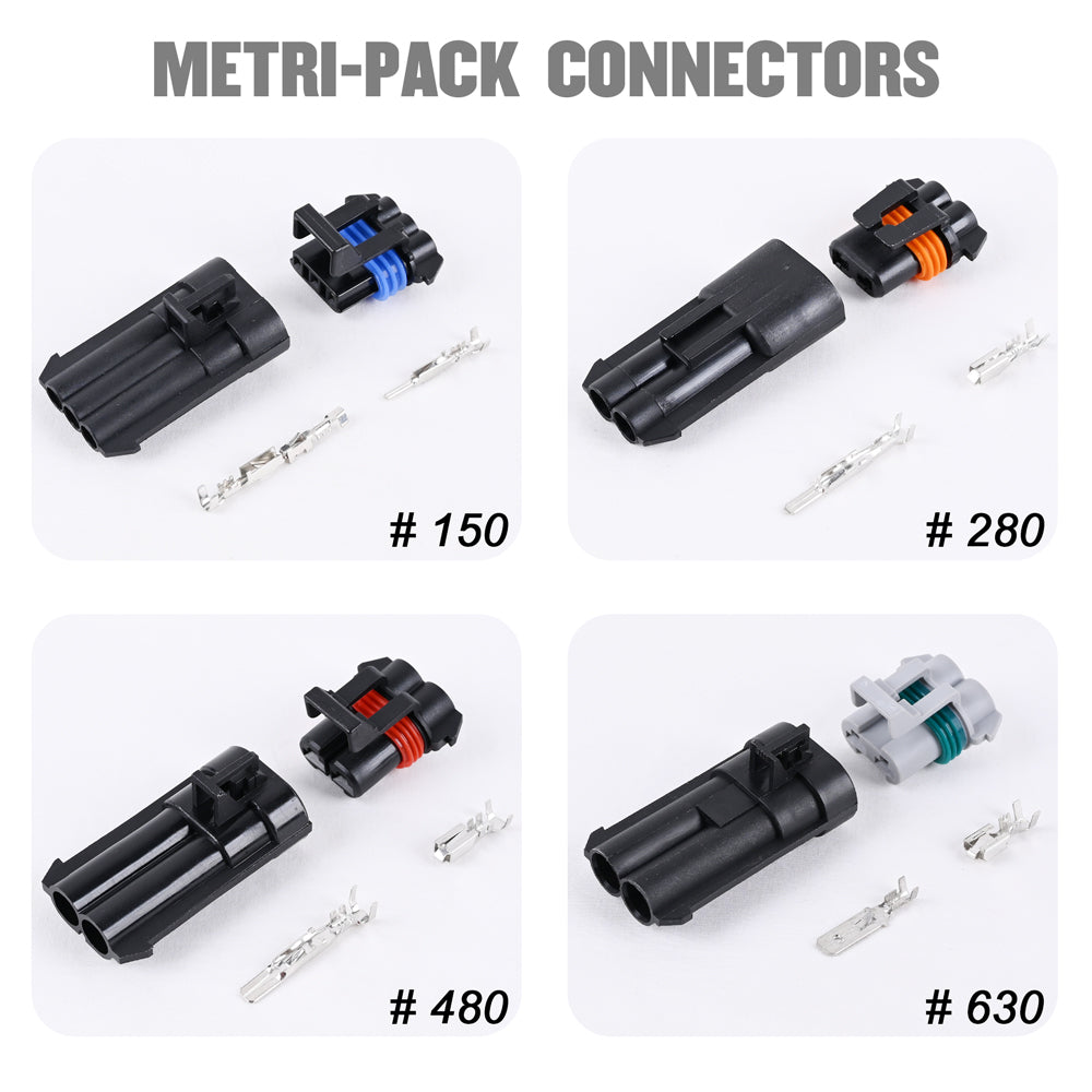 JRready ST5211 Kit: DRK-DWP01 & DRK-DMP280 & DRK-DMP630 Removal Tool for Delphi Weather Pack & Metri-Pack Connectors